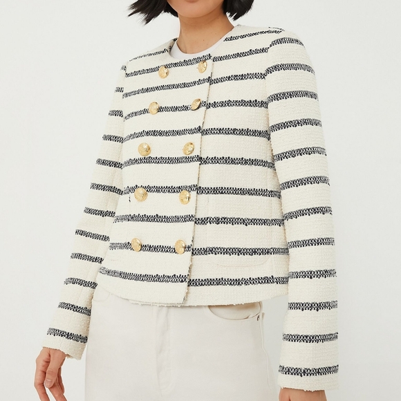 Tuckernuck Navy Stripe Marais Jacket - Picture 2 of 5